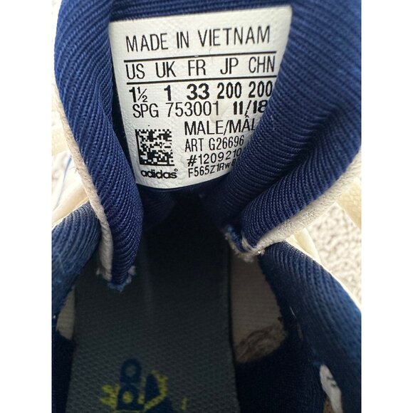 Adidas Icon Blue & White Baseball Cleats Size 1.5 Youth Boys - Picture 5 of 9